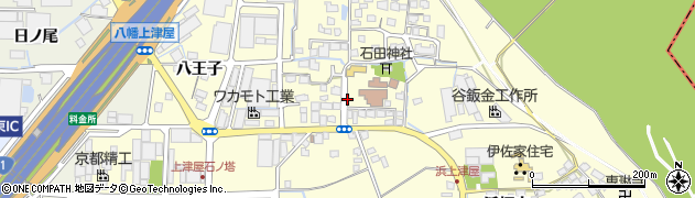 京都府八幡市上津屋周辺の地図