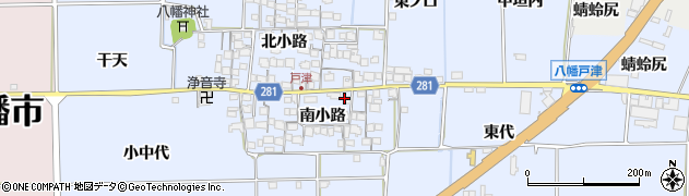 京都府八幡市戸津南小路7周辺の地図