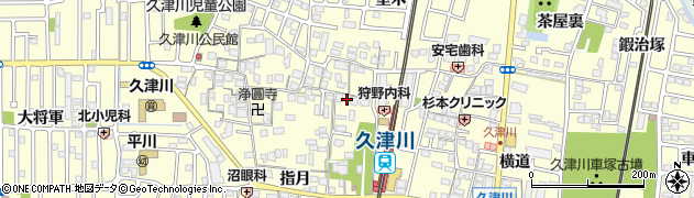 京都府城陽市平川指月111周辺の地図