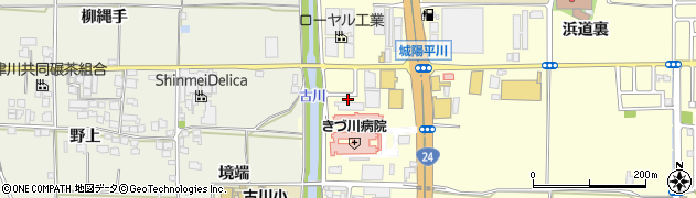 京都府城陽市平川西六反41周辺の地図