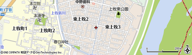 大阪府高槻市東上牧周辺の地図