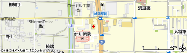 京都府城陽市平川西六反47周辺の地図