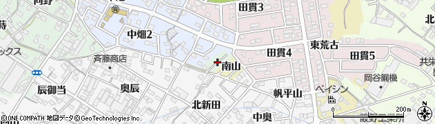愛知県西尾市中畑町（細田）周辺の地図