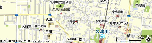 京都府城陽市平川指月120周辺の地図