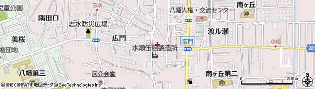 京都府八幡市八幡三反長47周辺の地図