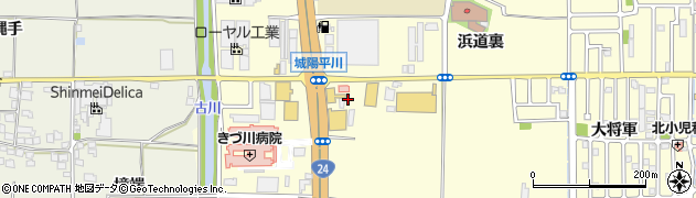 京都府城陽市平川西六反54周辺の地図