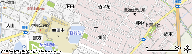 愛知県額田郡幸田町横落郷前180周辺の地図