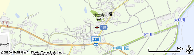 滋賀県甲賀市信楽町江田421周辺の地図