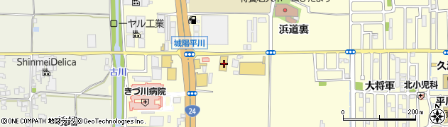 京都府城陽市平川西六反55周辺の地図