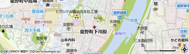 兵庫県たつの市龍野町下川原36周辺の地図