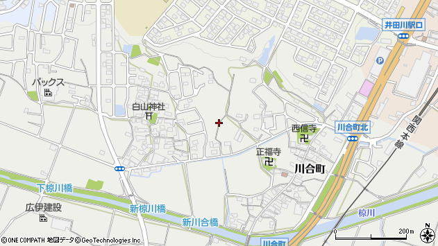 〒519-0103 三重県亀山市川合町の地図