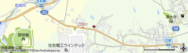滋賀県甲賀市信楽町江田286周辺の地図