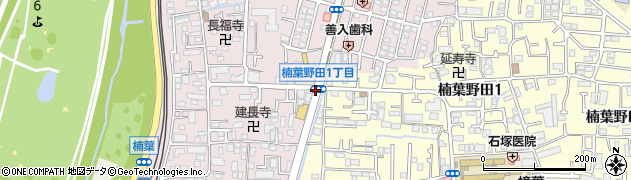 楠葉野田１周辺の地図