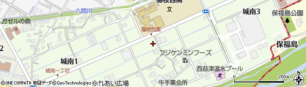静岡県藤枝市城南周辺の地図