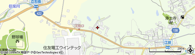 滋賀県甲賀市信楽町江田310周辺の地図