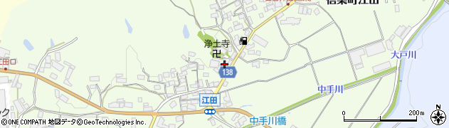 滋賀県甲賀市信楽町江田449周辺の地図