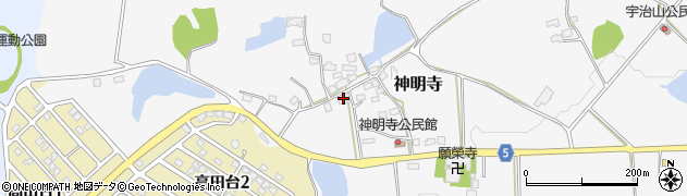 兵庫県上郡町（赤穂郡）神明寺周辺の地図