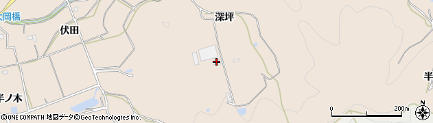 愛知県新城市黒田（深坪）周辺の地図