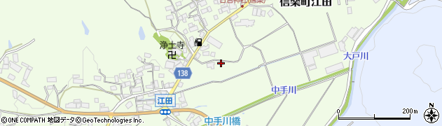 滋賀県甲賀市信楽町江田741周辺の地図
