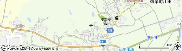 滋賀県甲賀市信楽町江田415周辺の地図
