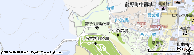 龍野公園動物園周辺の地図