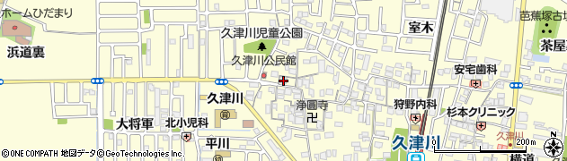 京都府城陽市平川野原83周辺の地図
