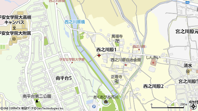 〒569-1035 大阪府高槻市西之川原の地図