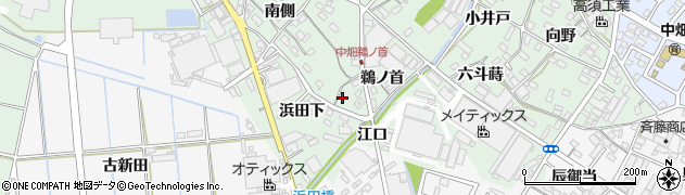愛知県西尾市中畑町鵜ノ首31周辺の地図