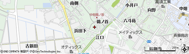 愛知県西尾市中畑町鵜ノ首27周辺の地図