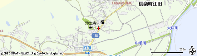 滋賀県甲賀市信楽町江田471周辺の地図