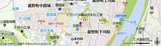 兵庫県たつの市龍野町大手周辺の地図