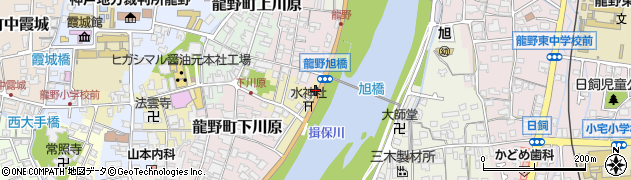 兵庫県たつの市龍野町水神町268周辺の地図