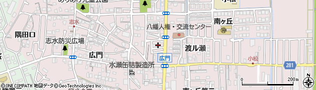 京都府八幡市八幡軸66周辺の地図