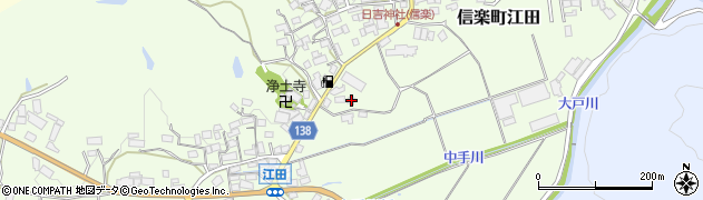 滋賀県甲賀市信楽町江田740周辺の地図