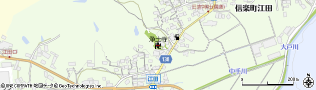滋賀県甲賀市信楽町江田468周辺の地図