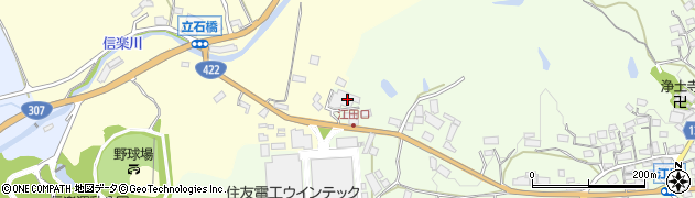 滋賀県甲賀市信楽町江田957周辺の地図