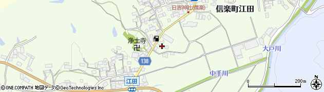 滋賀県甲賀市信楽町江田739周辺の地図