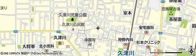 京都府城陽市平川野原72周辺の地図