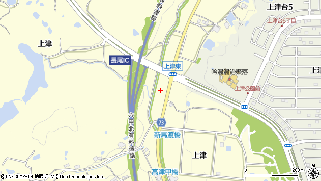 〒651-1512 兵庫県神戸市北区長尾町上津の地図