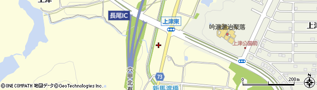 兵庫県神戸市北区長尾町（上津）周辺の地図