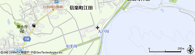 滋賀県甲賀市信楽町江田835周辺の地図