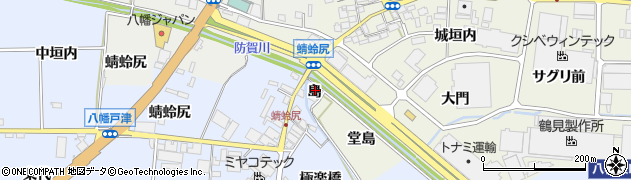 京都府八幡市内里島周辺の地図