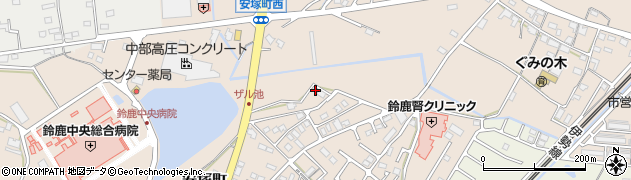 三重県鈴鹿市安塚町1554周辺の地図