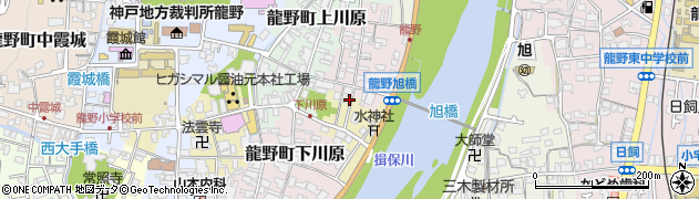 兵庫県たつの市龍野町水神町161周辺の地図
