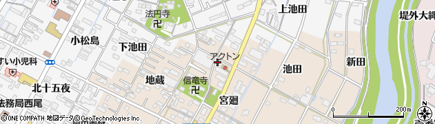 愛知県西尾市徳次町宮廻4周辺の地図