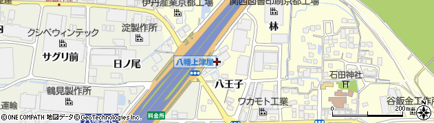 京都府八幡市上津屋林28周辺の地図