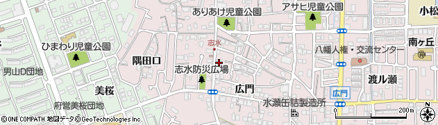 京都府八幡市八幡（松原）周辺の地図