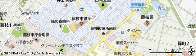 学習空間　静岡中部エリア・総合受付周辺の地図