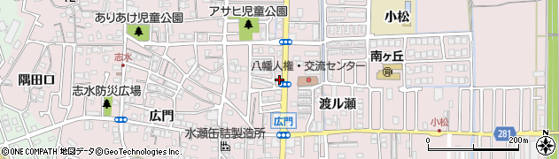 京都府八幡市八幡軸62周辺の地図