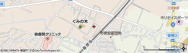 三重県鈴鹿市安塚町336周辺の地図